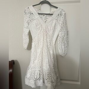 Lilly Pulitzer White Eyelet Long Sleeve Dress